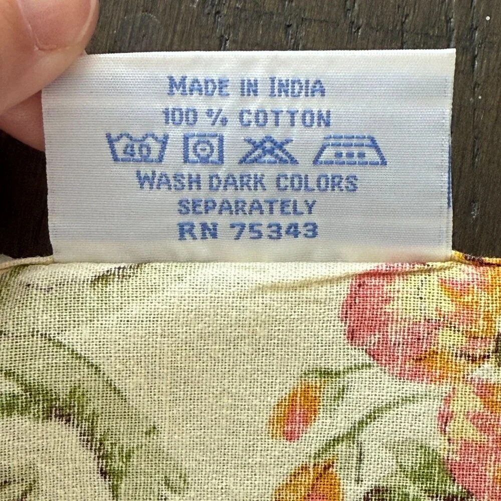 April Cornell Floral & Fruit Cotton Napkins, Set Of 6 - Picture 6 of 6